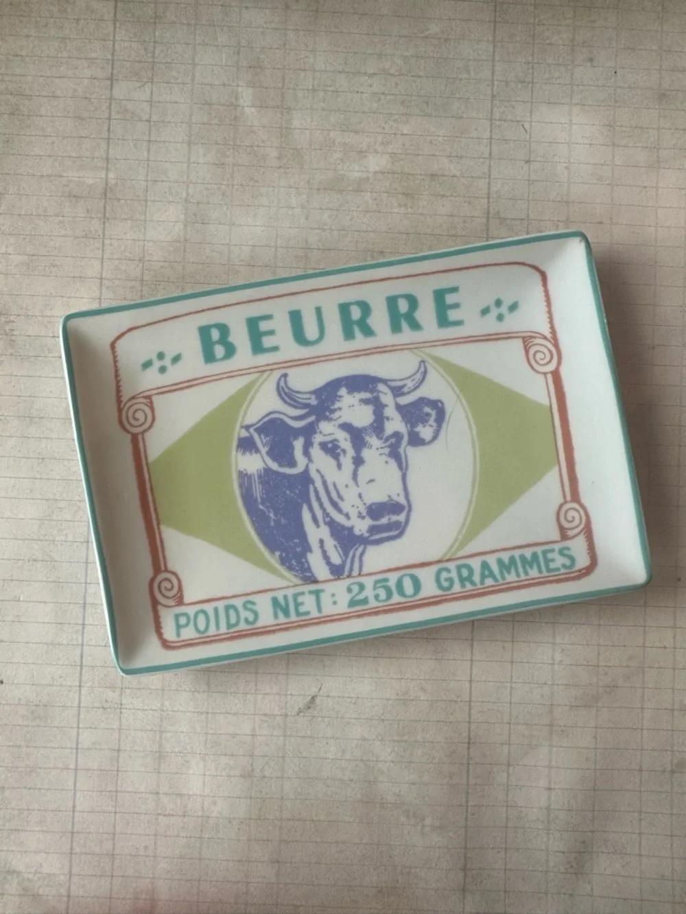 Rosanna Garde Manager Beurre Cow Butter Dish Trinket Tray